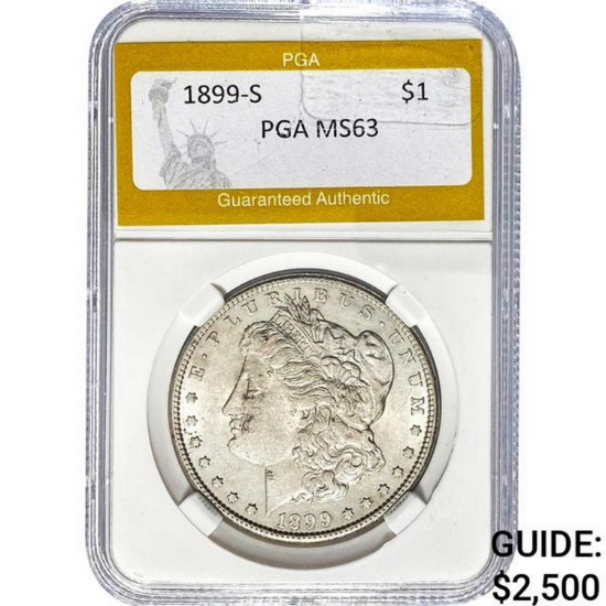 1899-S Morgan Dollar PGA MS63