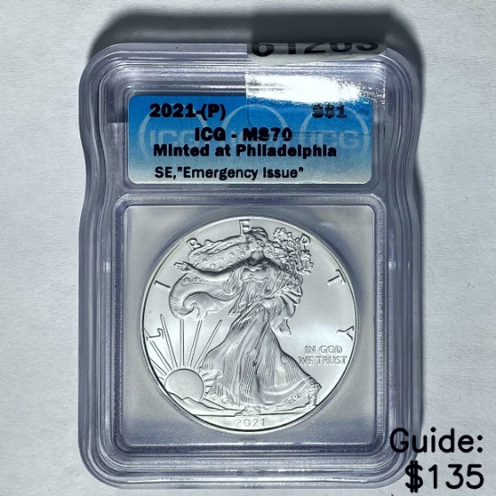 2021(P) Silver Eagle ICG MS70