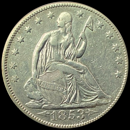 1853 Arrows and Rays Half Dollar HIGH GRADE