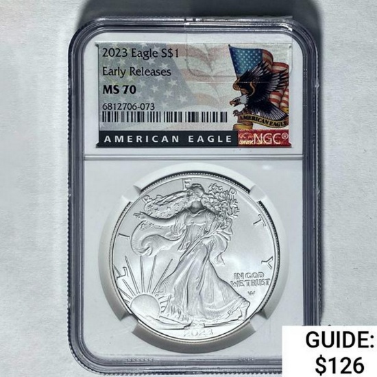 2023 Silver Eagle NGC MS 70