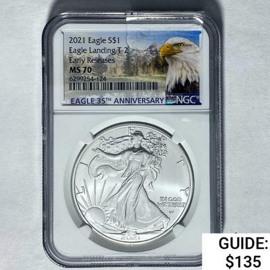 2021 Silver Eagle NGC MS70