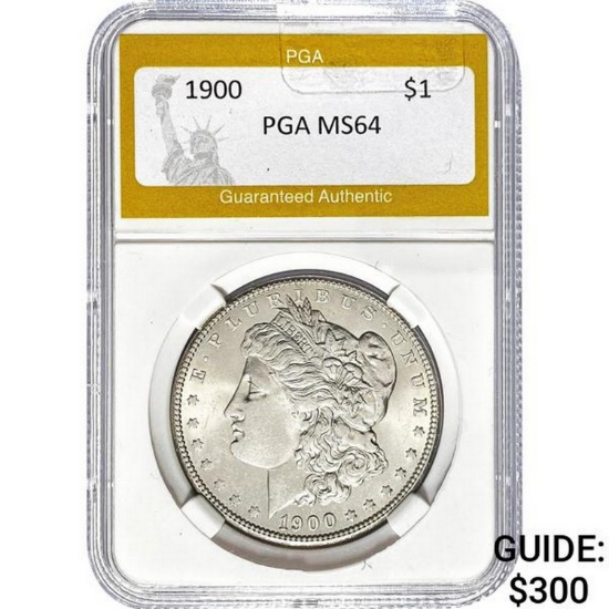 1900 Morgan Silver Dollar PGA MS64