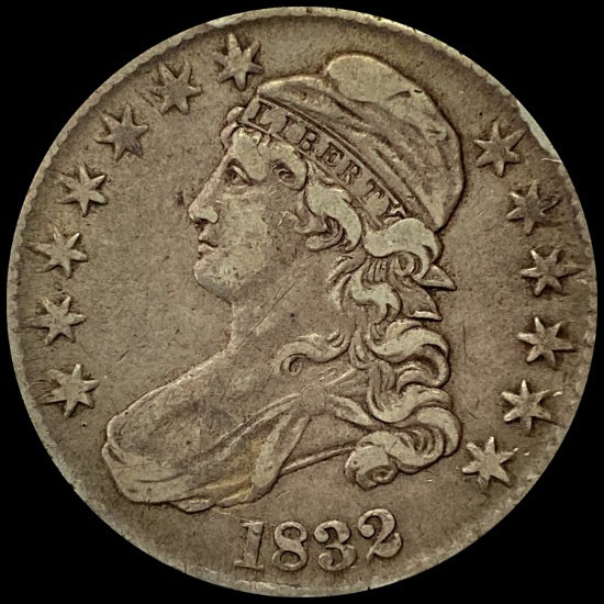 1832 Capped Bust Half Dollar LIGHTLY CIRCULATED