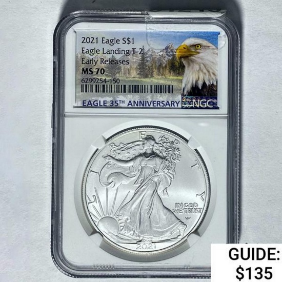 2021 $1 Silver Eagle NGC MS70