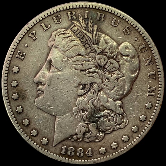 1884-S Morgan Silver Dollar NEARLY UNCIRCULATED