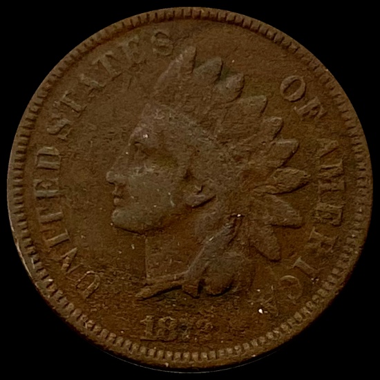 1872 Indian Head Cent LIGHTLY CIRC