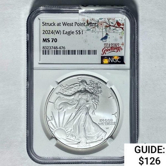 2024(W) Silver Eagle NGC MS 70