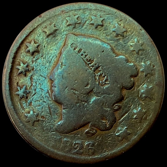 1838 Coronet Head Large Cent LIGHTLY CIRCULATED