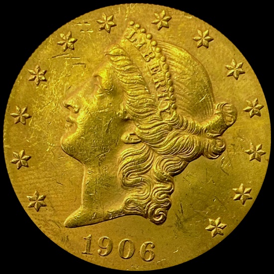 1906-D Liberty Head Double Eagle GEM BU