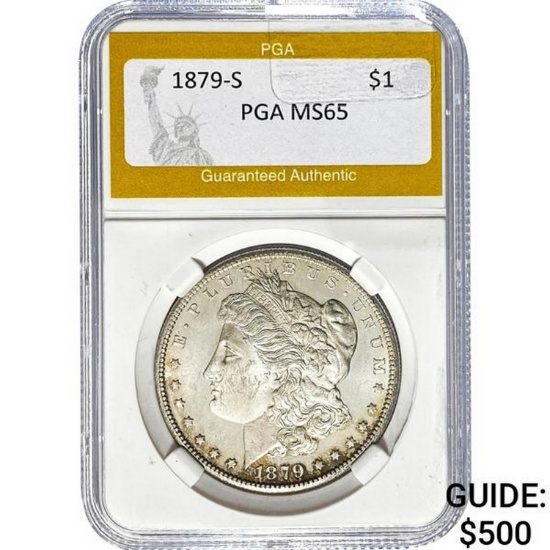 1879-S Morgan Dollar PGA MS65