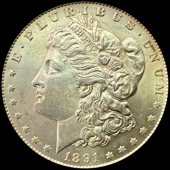 1891-S Morgan Silver Dollar UNC
