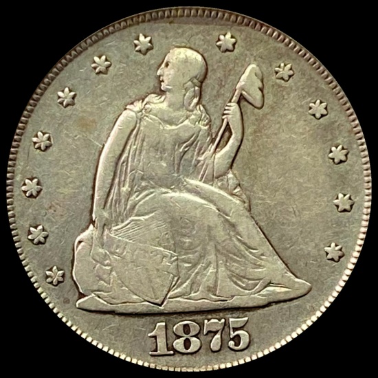 1875-S Twenty Cent Piece LIGHTLY CIRCULATED