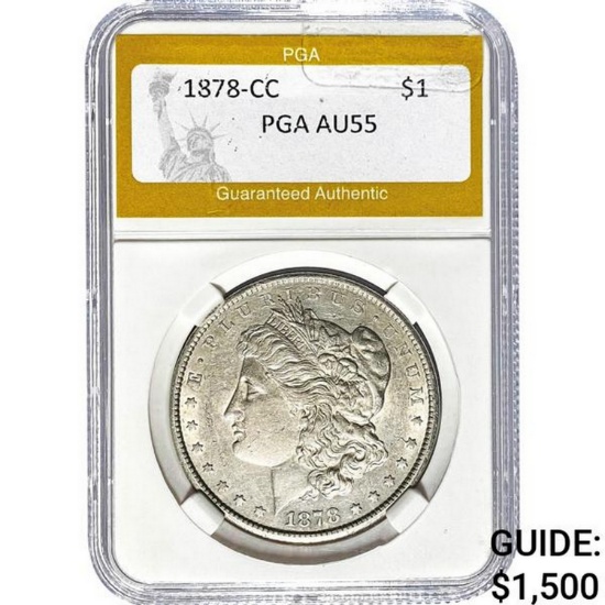 1878-CC Morgan Dollar PGA AU55