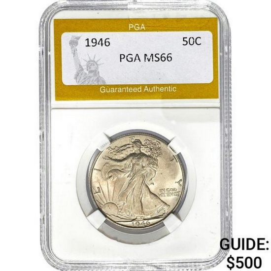 1946 Walking Liberty Half Dollar PGA MS6