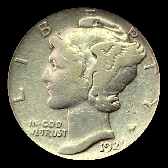 1921 Mercury Dime LIGHTLY CIRCULATED