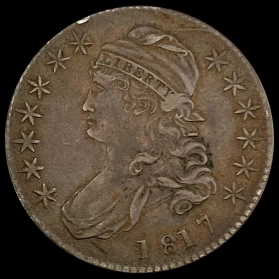 1817 Capped Bust Half Dollar LIGHTLY CIRCULATED