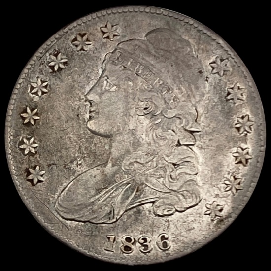 1836 Capped Bust Half Dollar CLOSELY UNCIRCULATED CLOSELY UNCIRCULATED