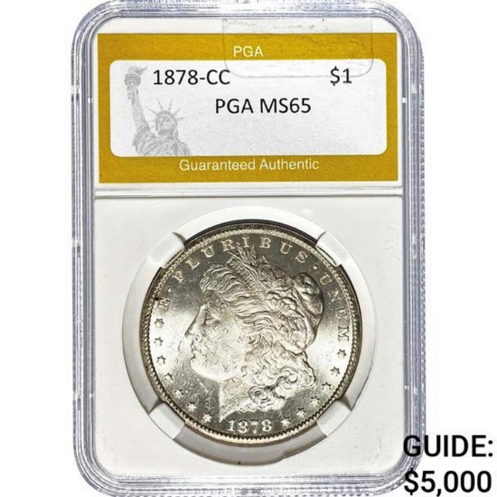 1878-CC Morgan Dollar PGA MS65