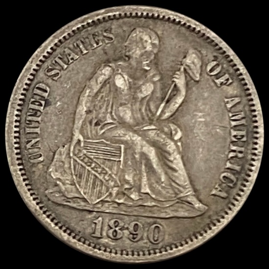 1890 Seated Liberty Dime CLOSELY UNCIRCULATED