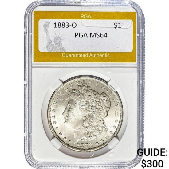 1883-O Morgan Dollar PGA MS64