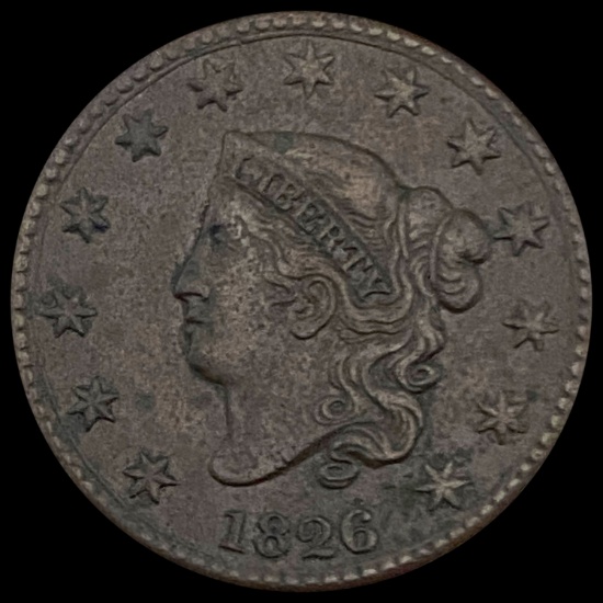 1826 Coronet Head Large Cent CHOICE AU