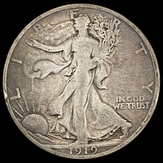 1919-D Walking Liberty Half Dollar NICELY CIRCULATED