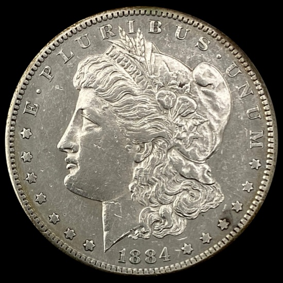 1884-S Morgan Silver Dollar CHOICE AU