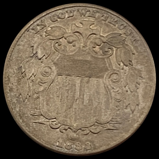 1883 Shield Nickel CLOSELY UNCIRCULATED