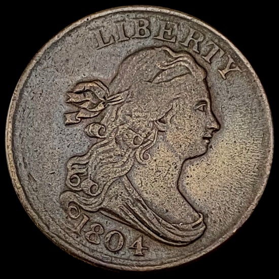 1804 Draped Bust Half Cent LIGHTLY CIRCULATED