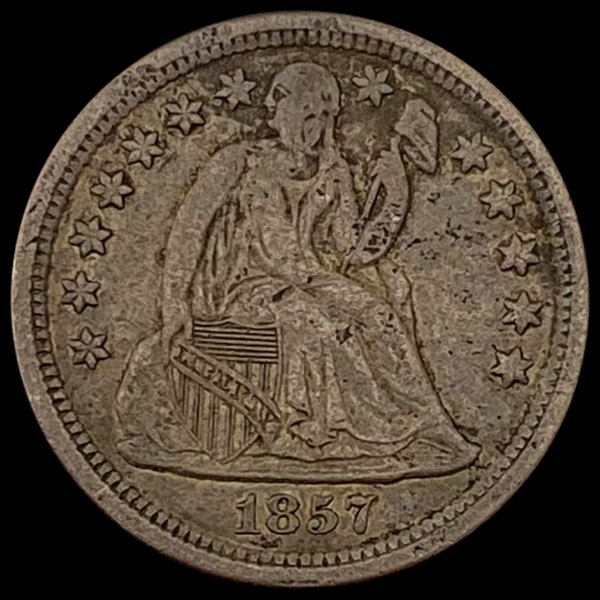 1857-O Seated Liberty Dime NEARLY UNCIRCULATED