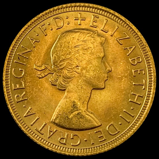 1967 UK Gold Sovereign .2355oz AGW GEM BU