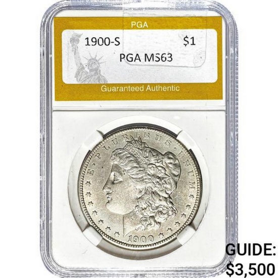 1900-S Morgan Dollar PGA MS63