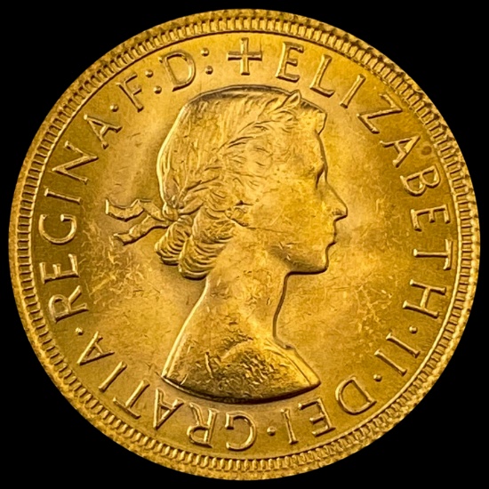 1967 UK Gold Sovereign .2355oz AGW GEM BU