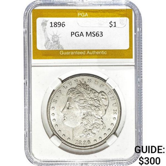 1896 Morgan Silver Dollar PGA MS63