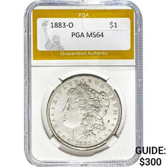 1883-O Morgan Dollar PGA MS64
