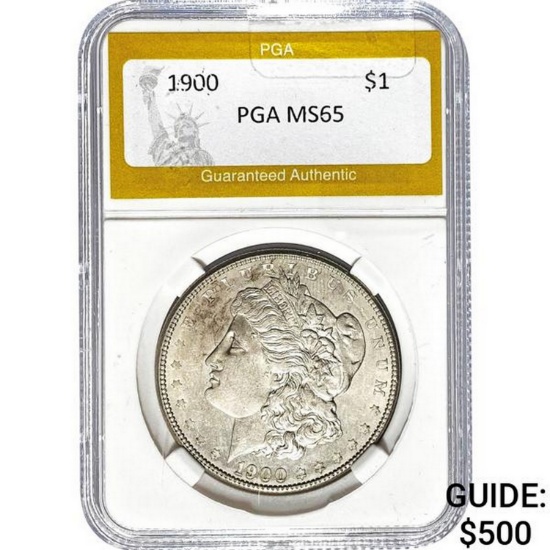 1900 Morgan Silver Dollar PGA MS65