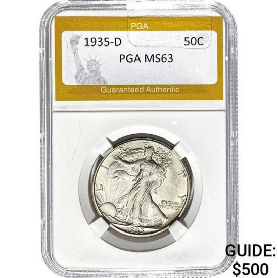 1935-D Walking Liberty Half Dollar PGA M