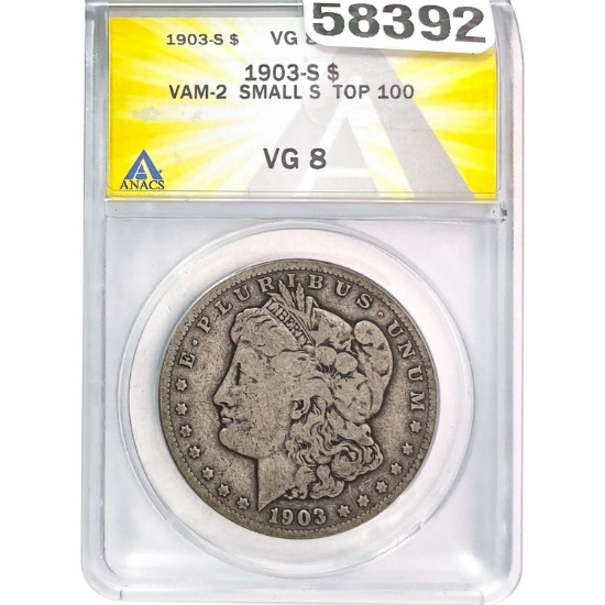 1903-S Morgan Silver Dollar ANACS VG8