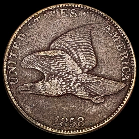 1858 Flying Eagle Cent CLOSELY UNCIRCULATED