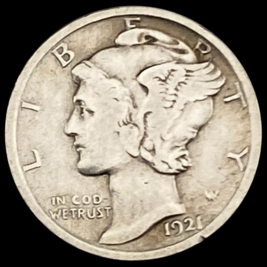 1921 Mercury Dime LIGHTLY CIRCULATED