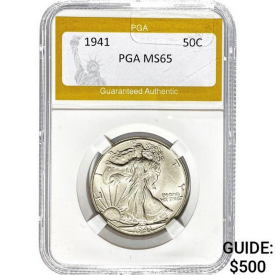 1941 Walking Liberty Half Dollar PGA MS6