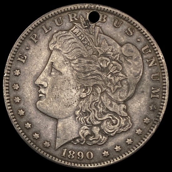 1890-CC Morgan Silver Dollar NEARLY UNCIRCULATED NEARLY UNCIRCULATED