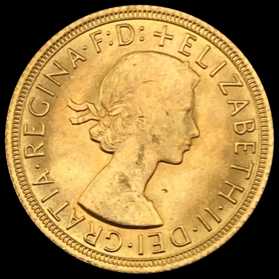 1968 British Gold Sovereign .2355oz AGW NICELY CIRCULATED