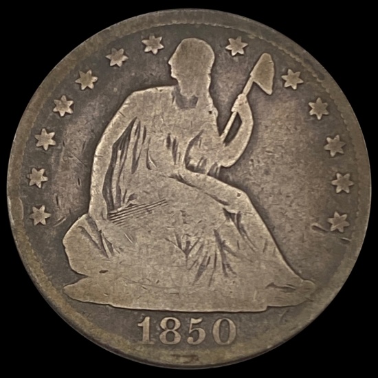 1850-O Seated Liberty Half Dollar CLOSELY UNCIRCULATED