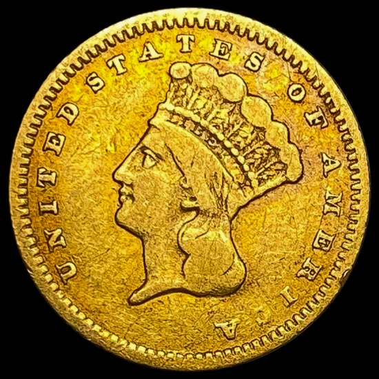 1856 Rare Gold Dollar CLOSELY UNCIRCULATED