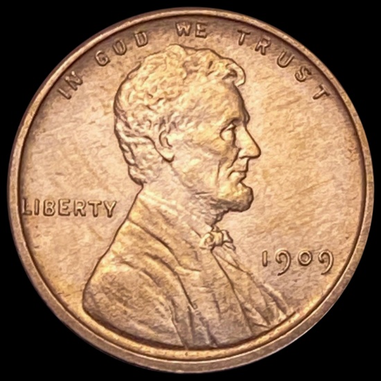 1909 VDB RED Wheat Cent UNCIRCULATED