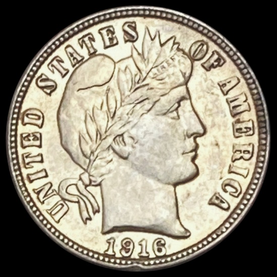 1916 Barber Dime UNCIRCULATED