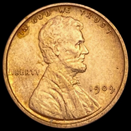 1909 VDB RED Wheat Cent UNCIRCULATED