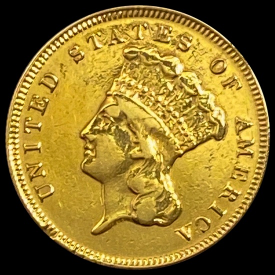 1878 $3 Gold Piece LIGHTLY CIRCULATED