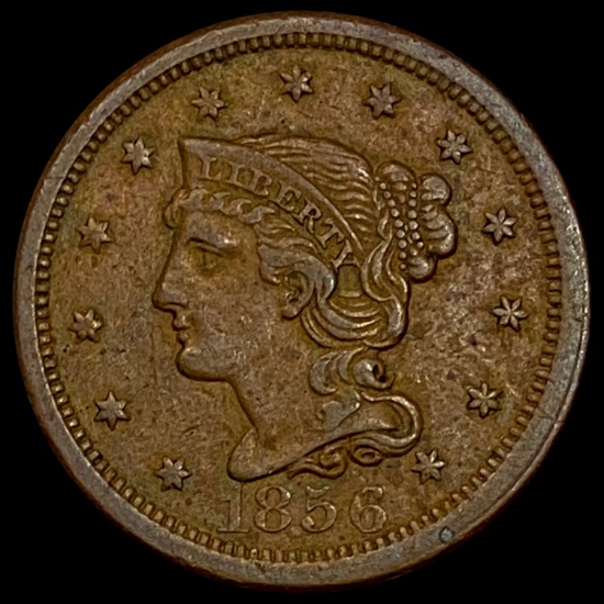 1856 Braided Hair Large Cent LIGHTLY CIRCULATED